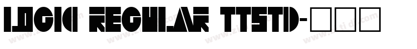 Logic Regular ttstd字体转换